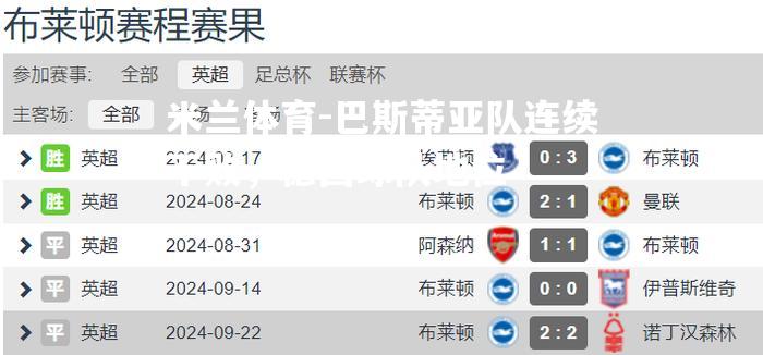 巴斯蒂亚队连续不败，稳固球队地位