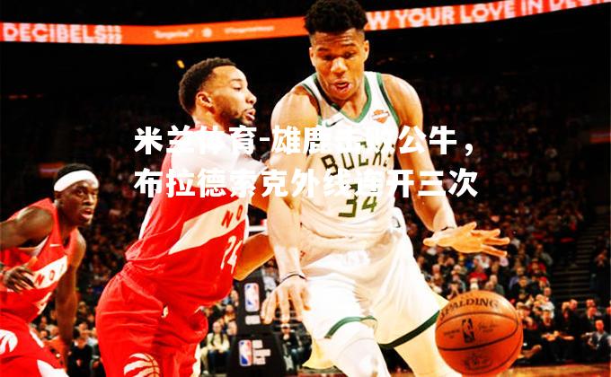 雄鹿击败公牛，布拉德索克外线连开三次